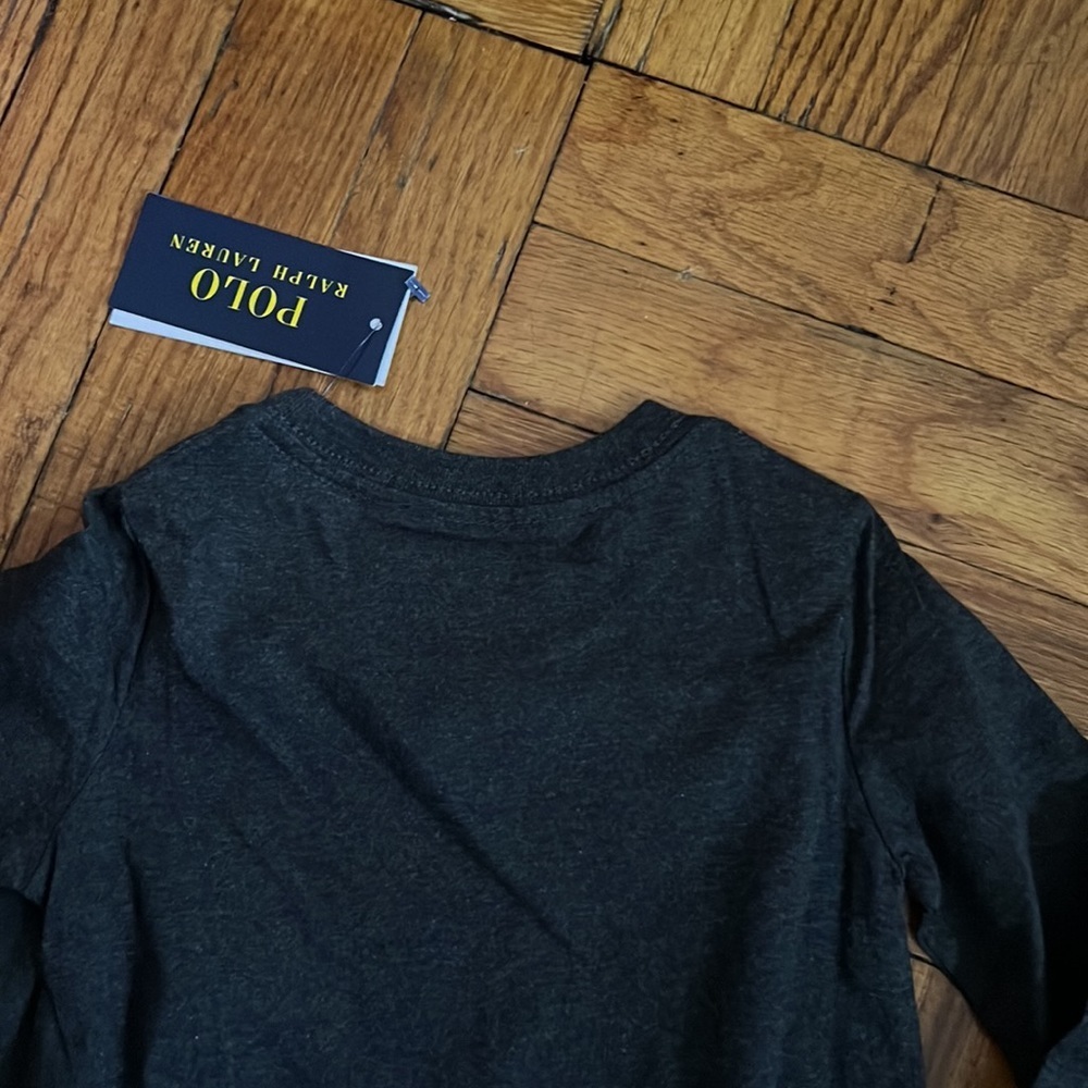 NWT Polo Ralph Lauren kids gray long sleeve size: 3T - Picture 7 of 8